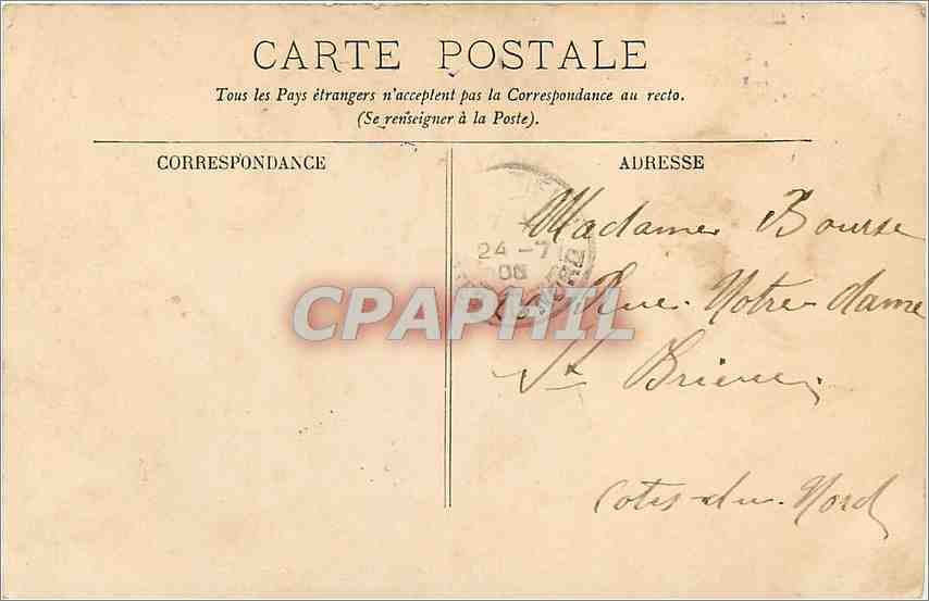 CPA Le Mont Saint Michel Pecheurs des Greves et Coquetieres Peche Pecheur — Verso