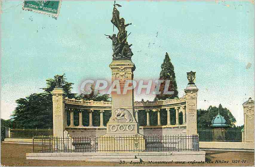 CPA Lyon Monument aux enfants du Rhone 