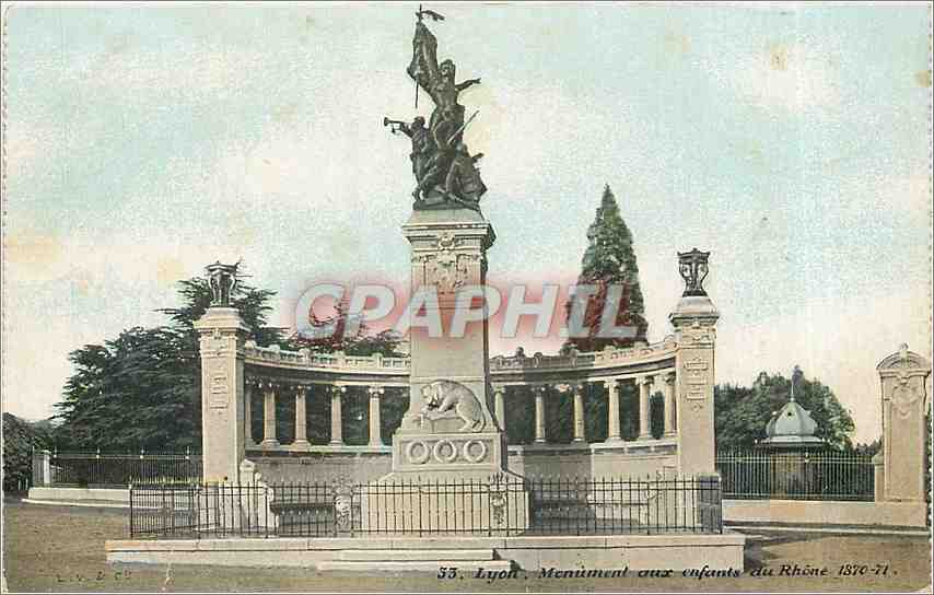 CPA Lyon Monument aux enfants du Rhone 