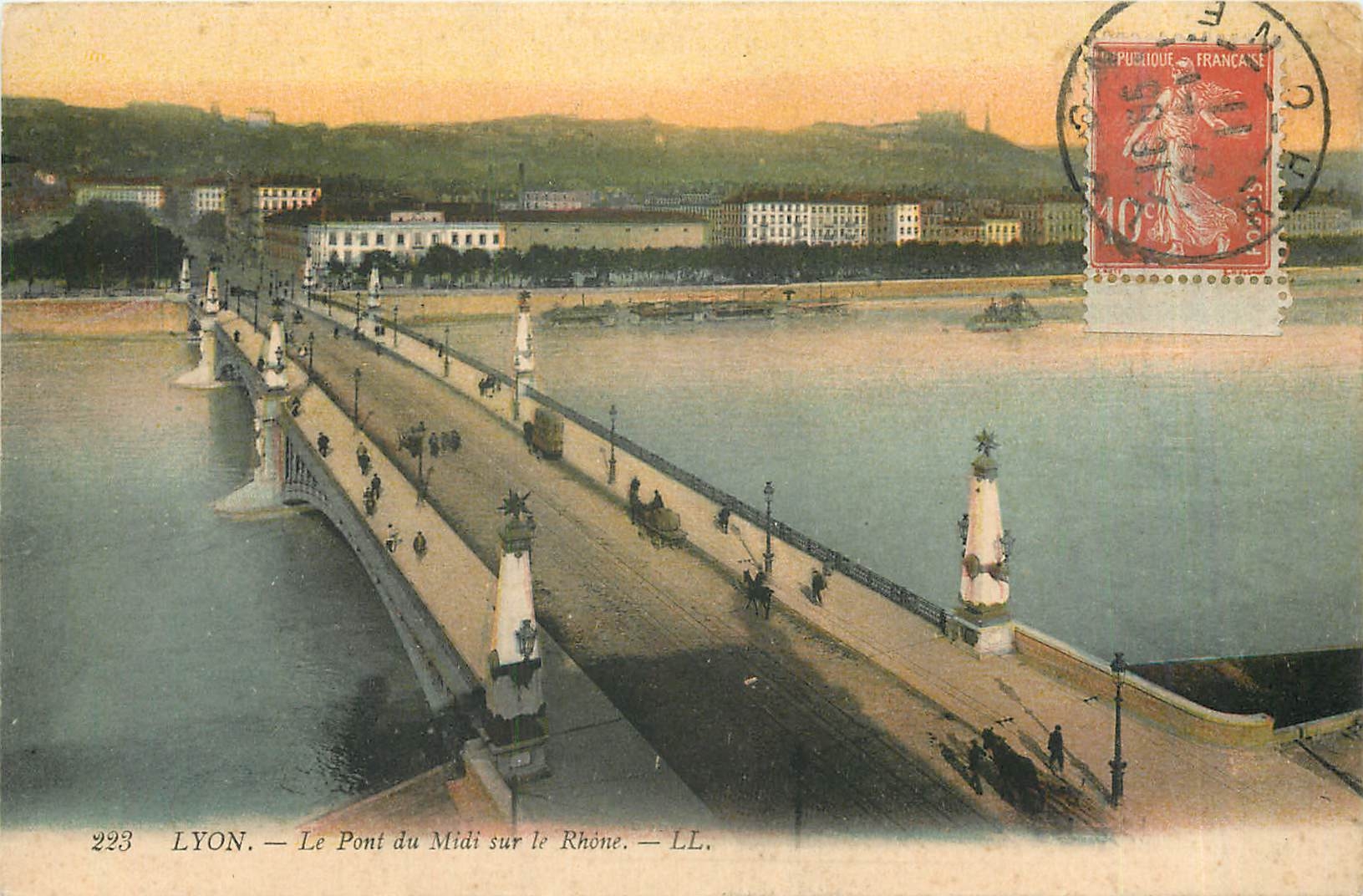 CPA Lyon Le Pont du Midi sur le Rhone 