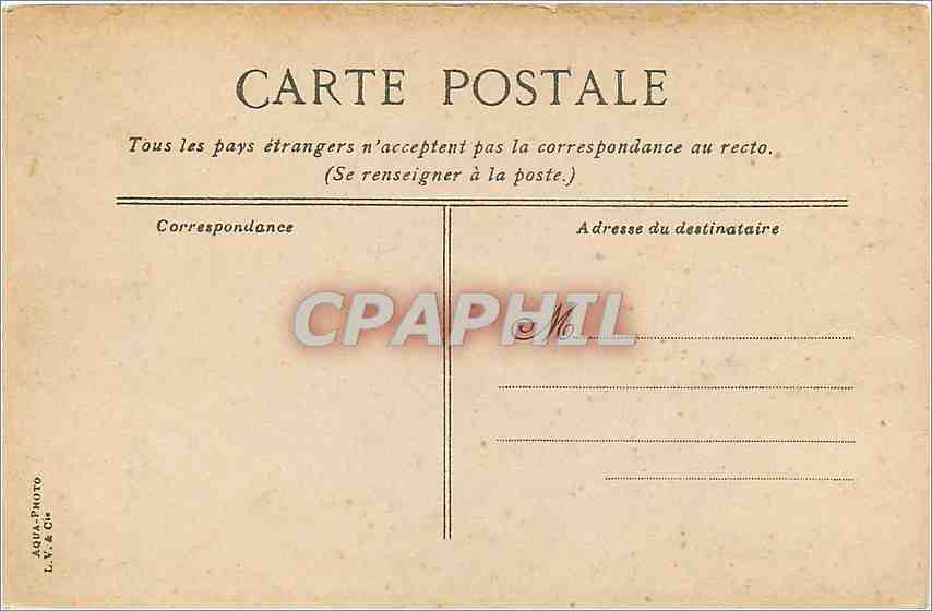 CPA Lyon Le Palais St Pierre  — Verso