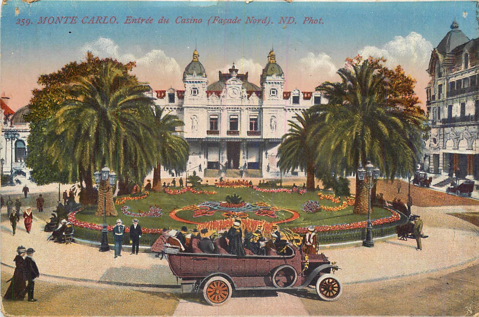 Monte-Carlo — Entrée du Casino (Façade Nord) — ND. Phot. n°259