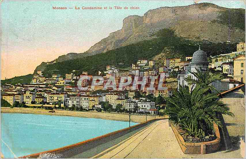 CPA Monaco La Condamine et la Tete de chien 