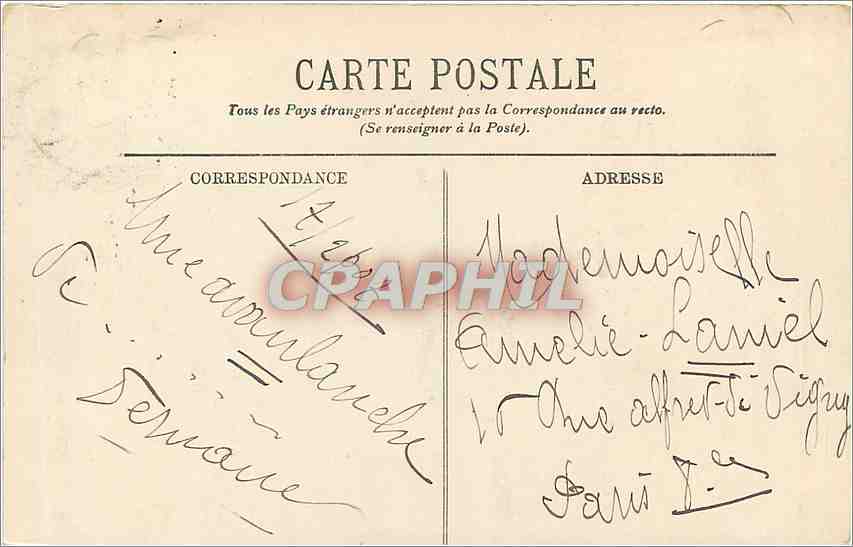 CPA Monte Carlo Vue prise des Jardins  — Rückseite