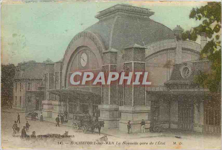 CPA Rochefort sur Mer La Nouvelle gare de l'Etat 