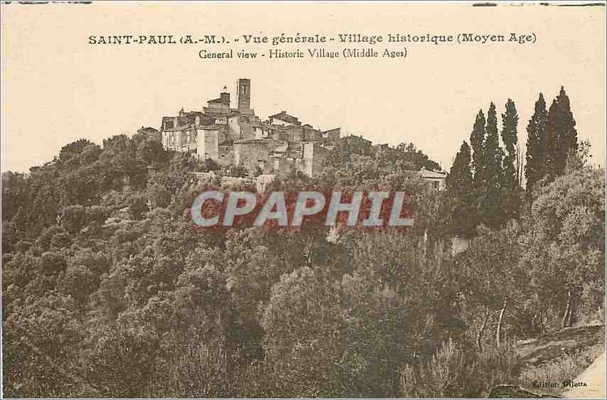 CPA Saint Paul Vue generale Village Historique Moyen Age 