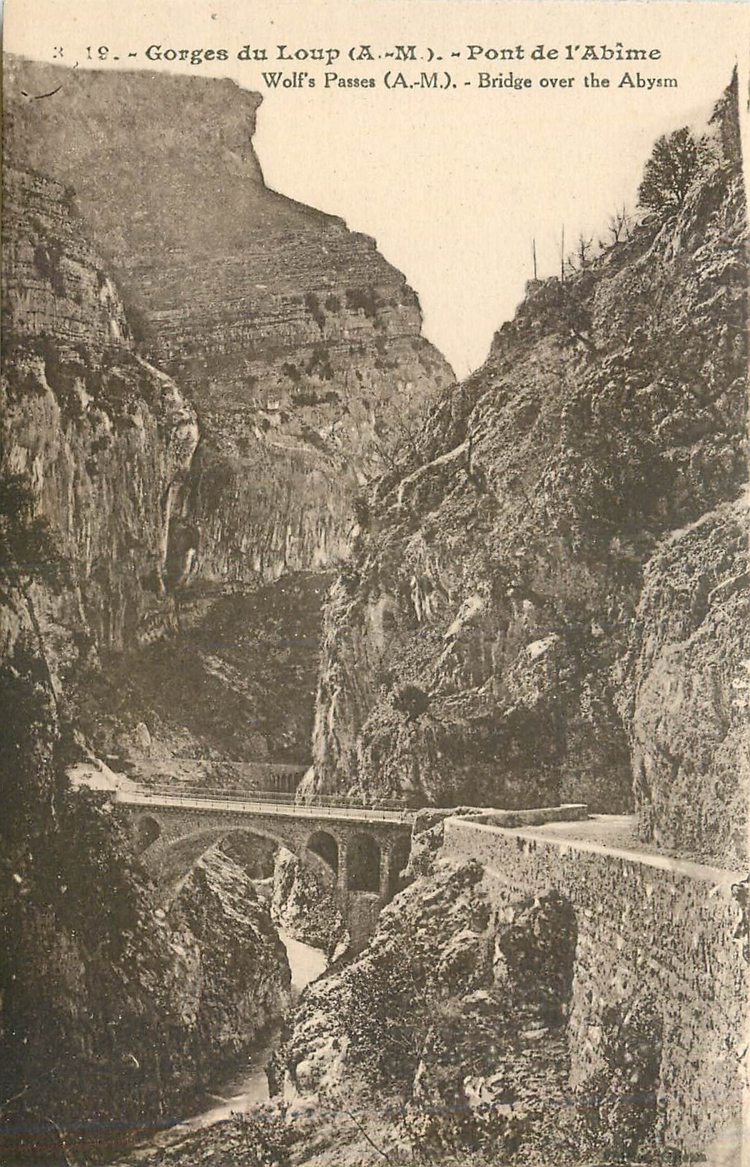 CPA Gorges du Loup AM Pont de l'Abime 