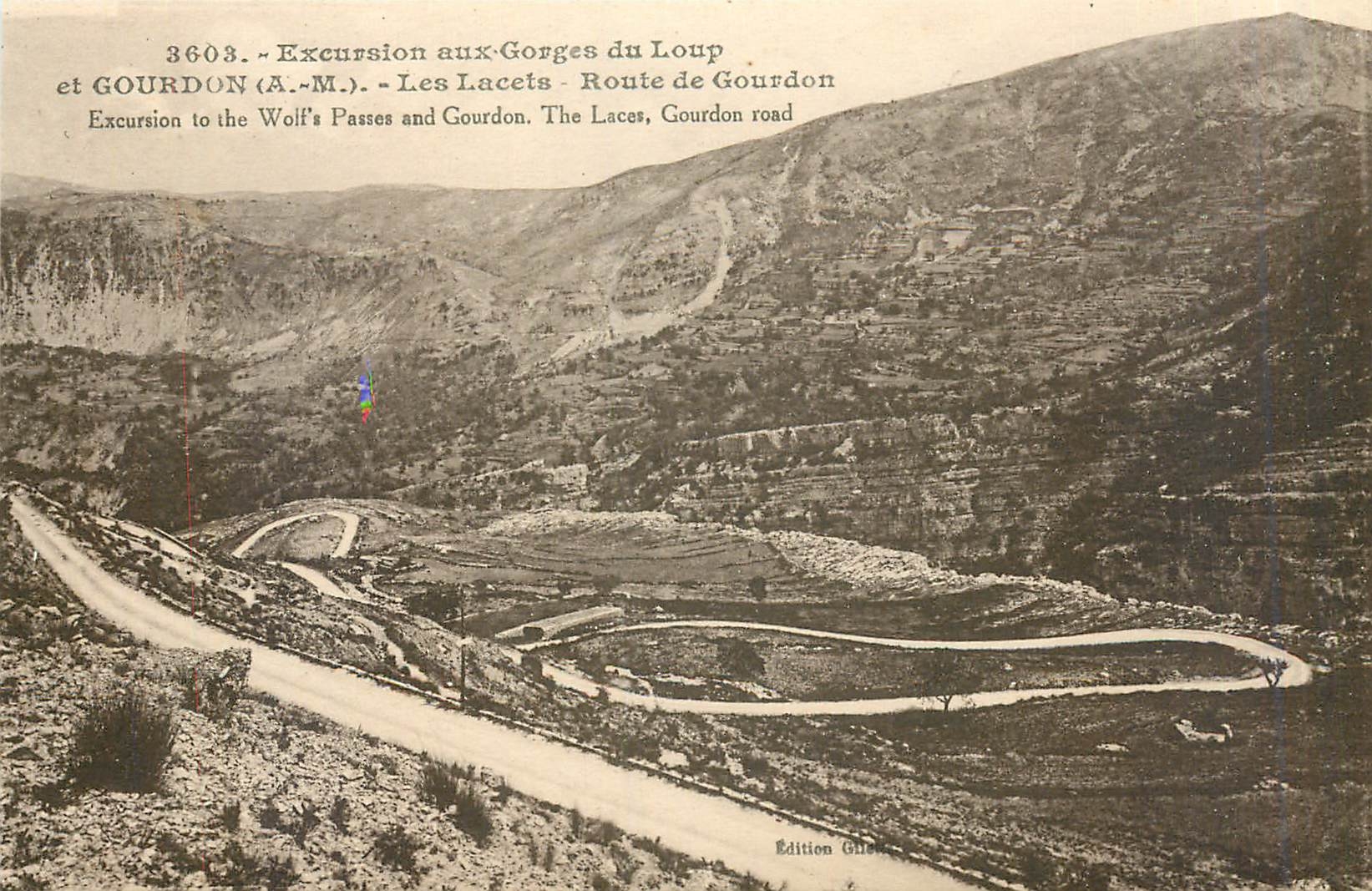 CPA Excursion aux Gorges du Loup et Gourdon AM Les Lacets Route de Gourdon 
