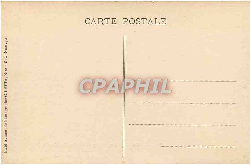 CPA Grasse Vue prise entree les Palmiers du Grand Hotel  — Rückseite