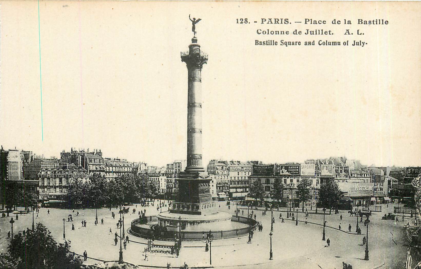CPA Paris Place de la Bastille Colonne de Juillet 