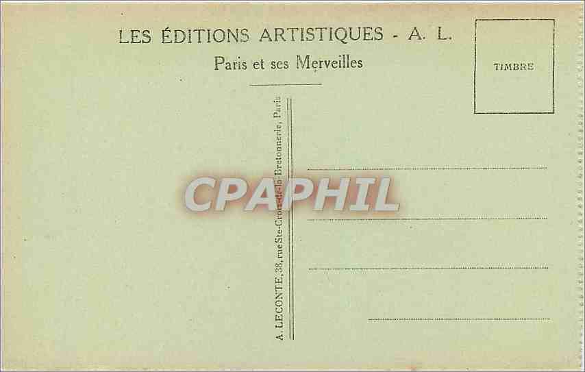 CPA Paris La Conciergerie et le Pont au Change Bateaux — Rückseite