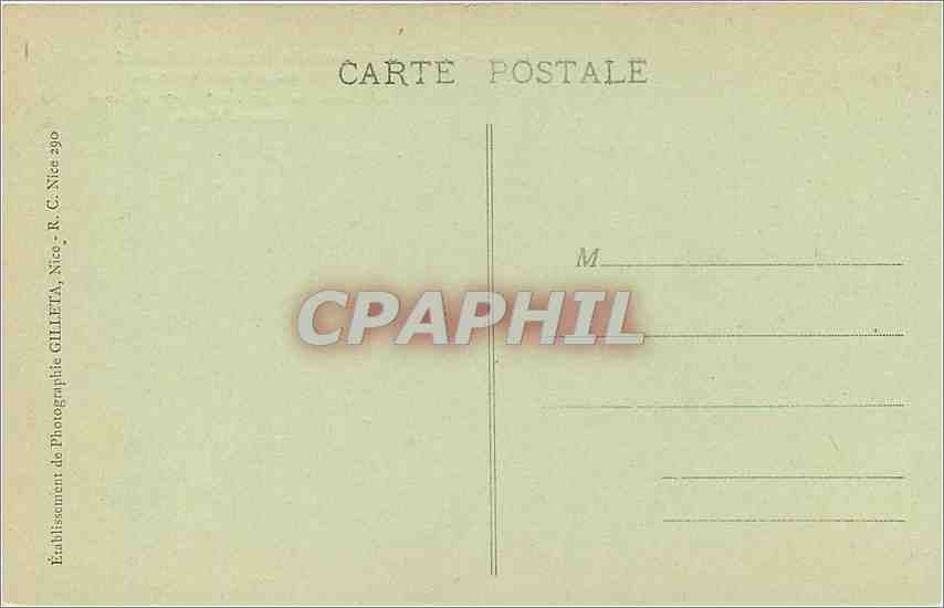 CPA Ligne du Tram de Menton a Sospel AM Viaduc du Caramel  — Verso