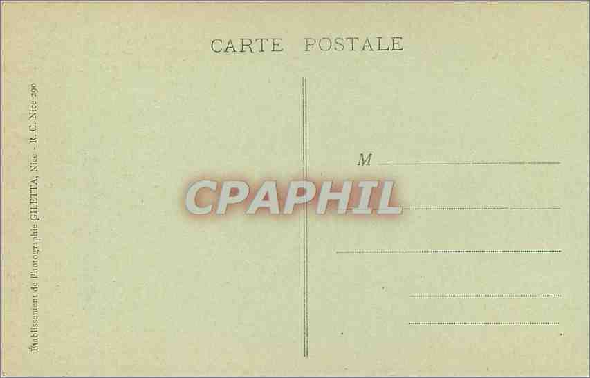 CPA Route de Sospel a Menton Lacets de Fontanin Vue prise du Col de Castillon  — Rückseite