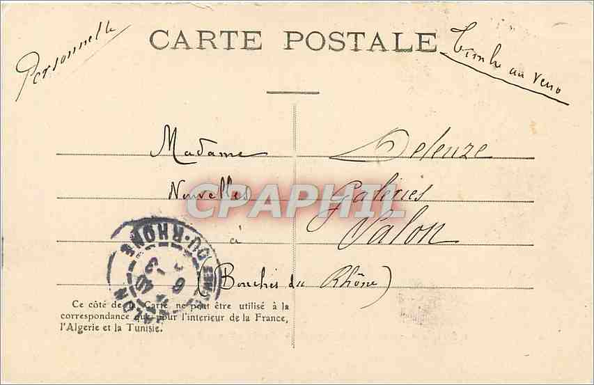 CPA Angouleme Inondations de Fevrier 1904 Confluent de la Touvre et de la Charente  — Rückseite