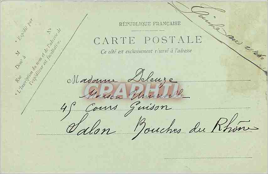 CPA Angouleme Rue des Dames et Saint Ausone  — Rückseite