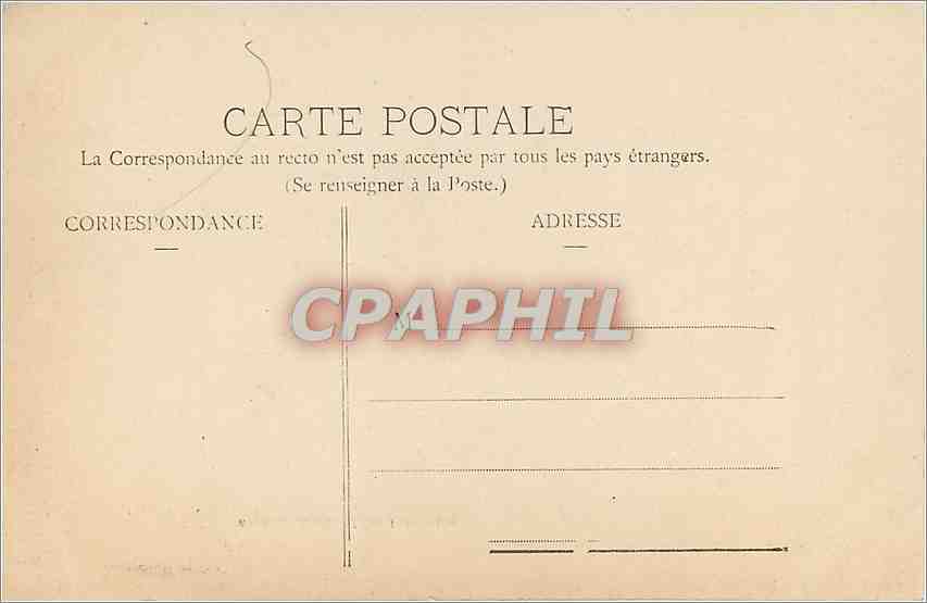 CPA Angouleme L'Hotel de Ville  — Rückseite