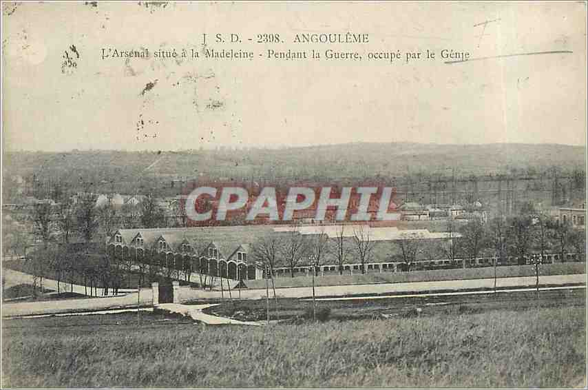 L'Arsenal à la Madeleine - Angoulême - Pendant la Guerre, occupé par le Génie