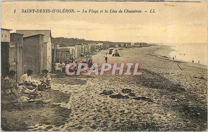 CPA Saint Denis d'Oleron La Plage et la Cote de Chassiron 