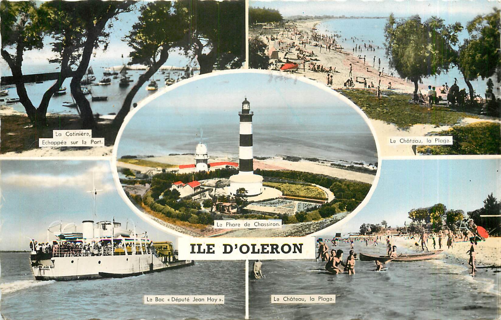 CPM Ile d'Oleron La Cotiniere Echappee sur le port Le Bac Depute Jean Hay