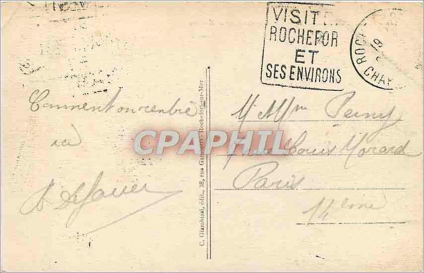 CPM Rochefort sur Mer Le Transbordeur de Martrou  — Back