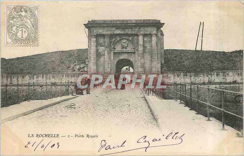 CPA La Rochelle Porte Royale 