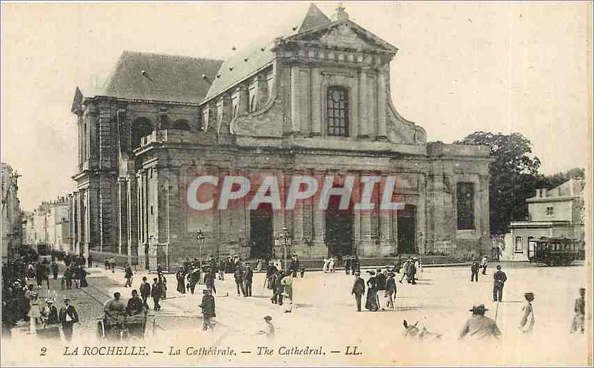 CPA La Rochelle La Cathedrale 