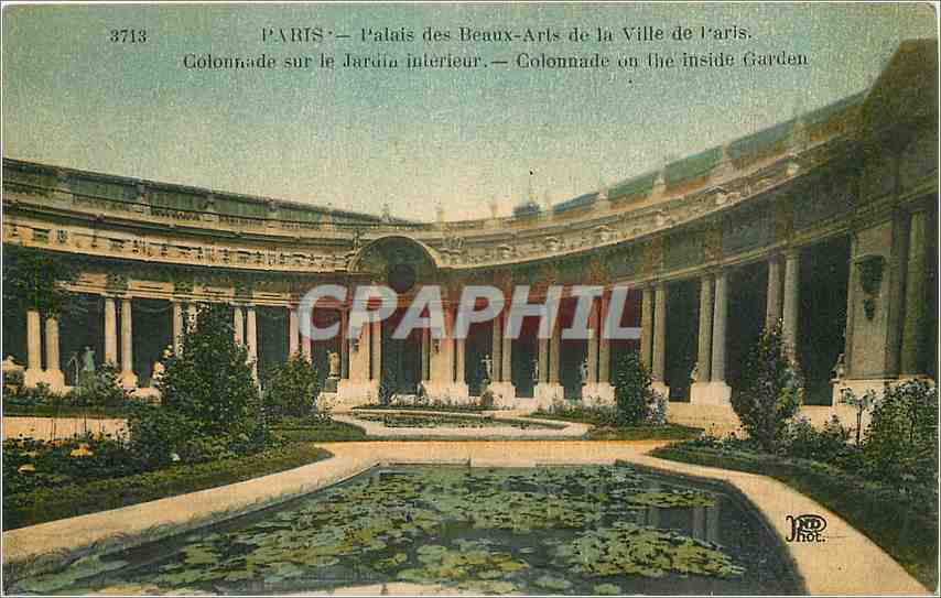 CPA Paris Palais des Beaux Arts de la Ville de Paris Colonnade sur le Jardin Interieur 
