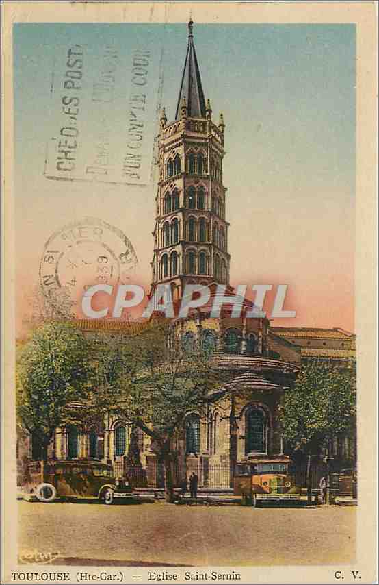 CPA Toulouse Hte Gar Eglise Saint Sernin 