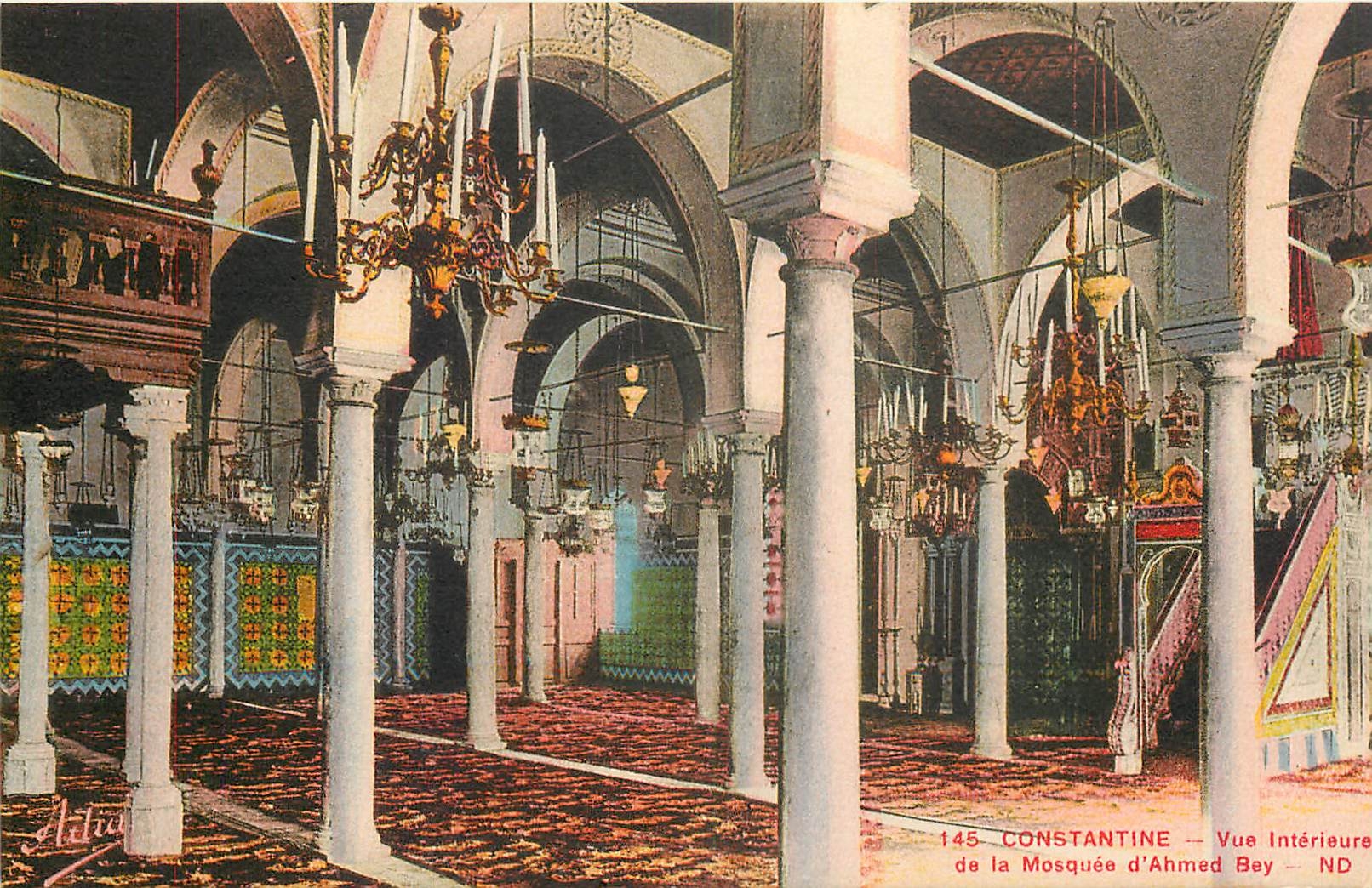 CPA Constantine Vue Interieure de la Mosquee d'Ahmed Bey 