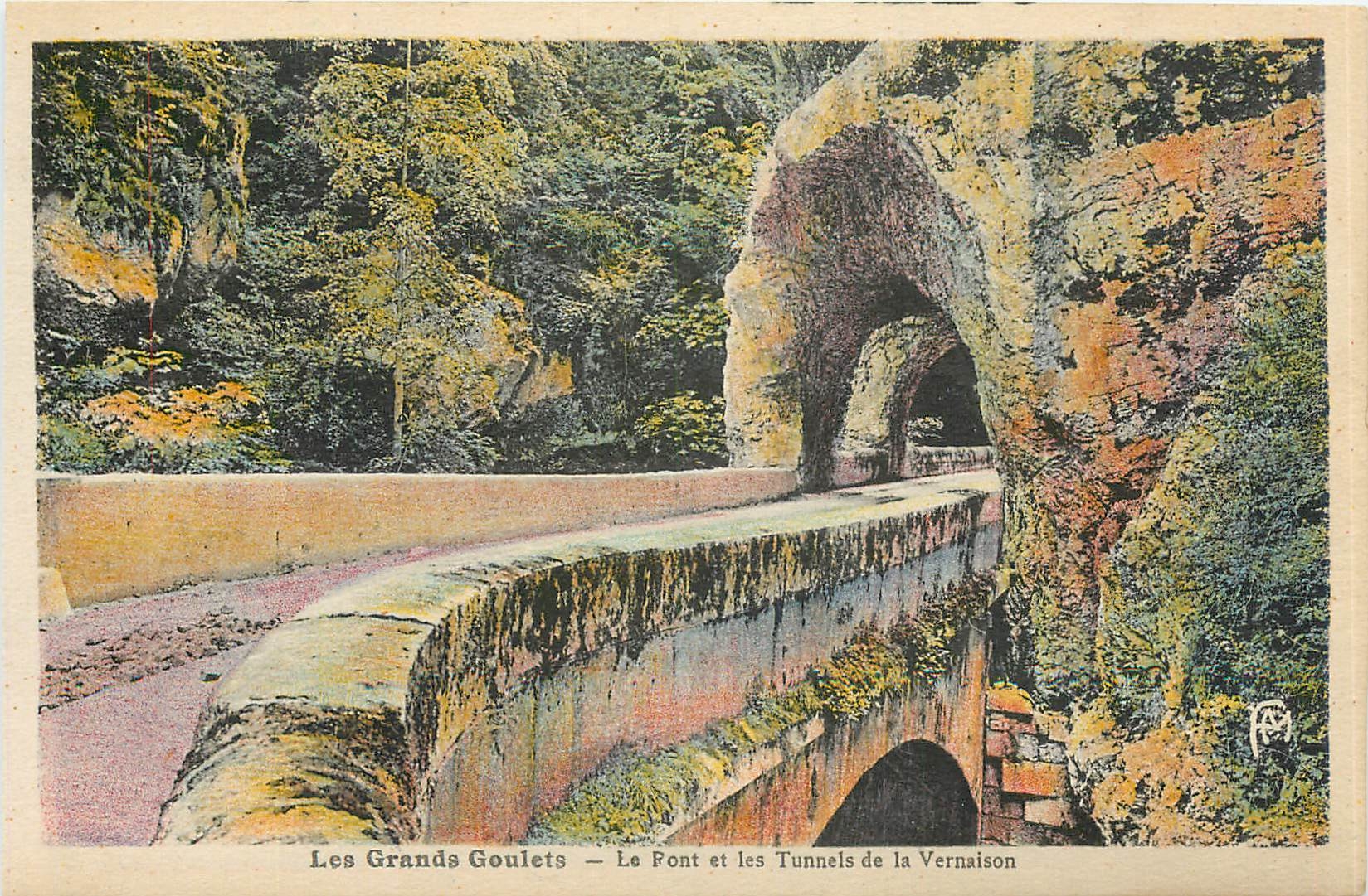 CPA Les Grands Goulets Le Pont et les Tunnels de la Vernaison 