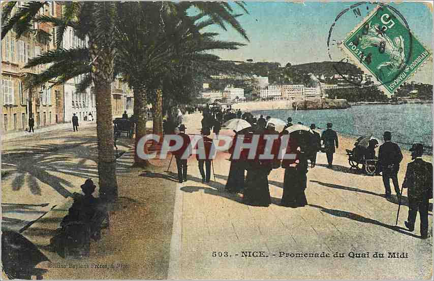 CPA Nice Promenade du Quai du Midi 