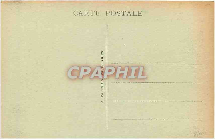 CPA Tours L et L Le Palais de Justice L'Hotel de Ville et la Place Cote Sud  — Rückseite