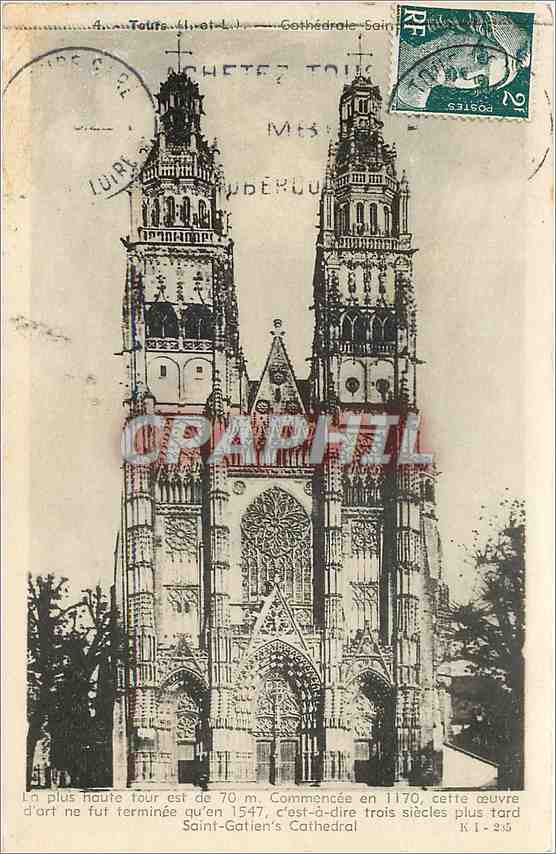 CPA Tours L et L Saint Gatiens Cathedral 