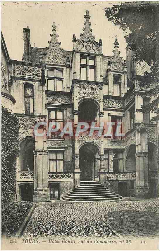 CPA Tours Hotel Gouin rue du Commerce 