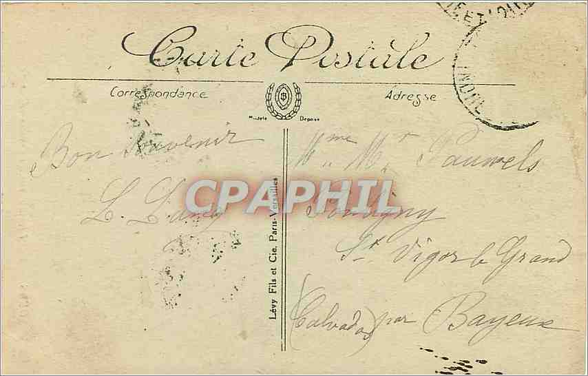 CPA Tours Hotel Gouin rue du Commerce  — Rückseite