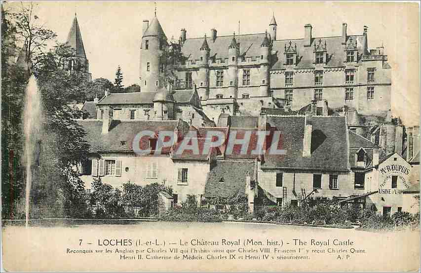 CPA Loches L et L Le Chateau Royal Mon hist 