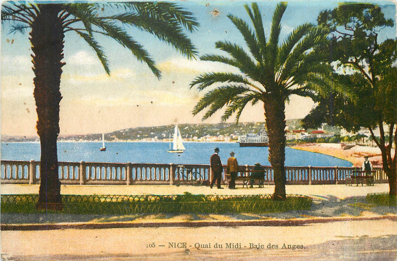 CPA Nice Quai du Midi Baie des Anges 