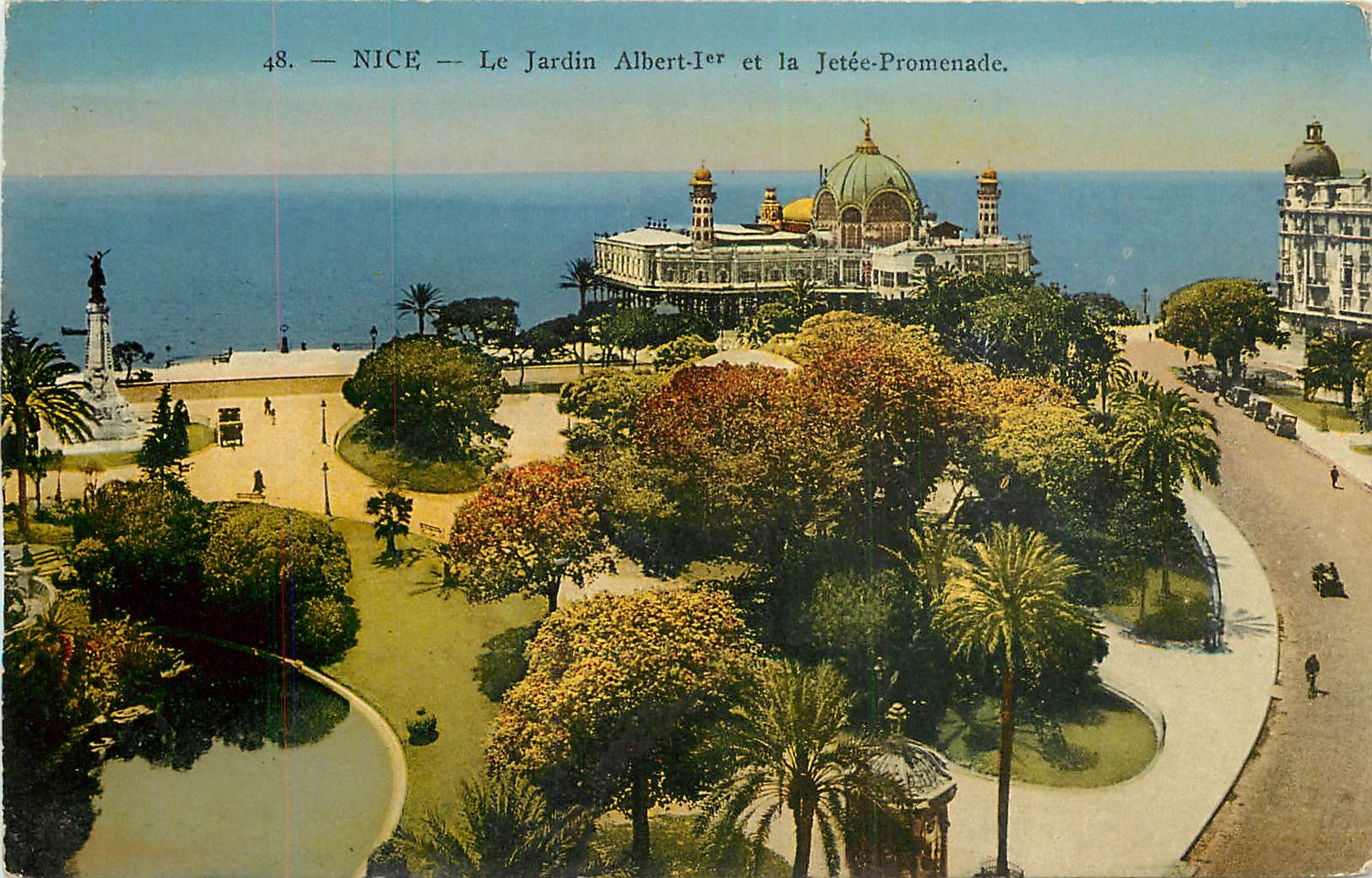 CPA Nice Le Jardin Albert Ier la Jetee Promenade 