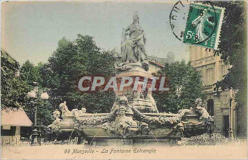 CPA Marseille La Fontaine Estrangin 