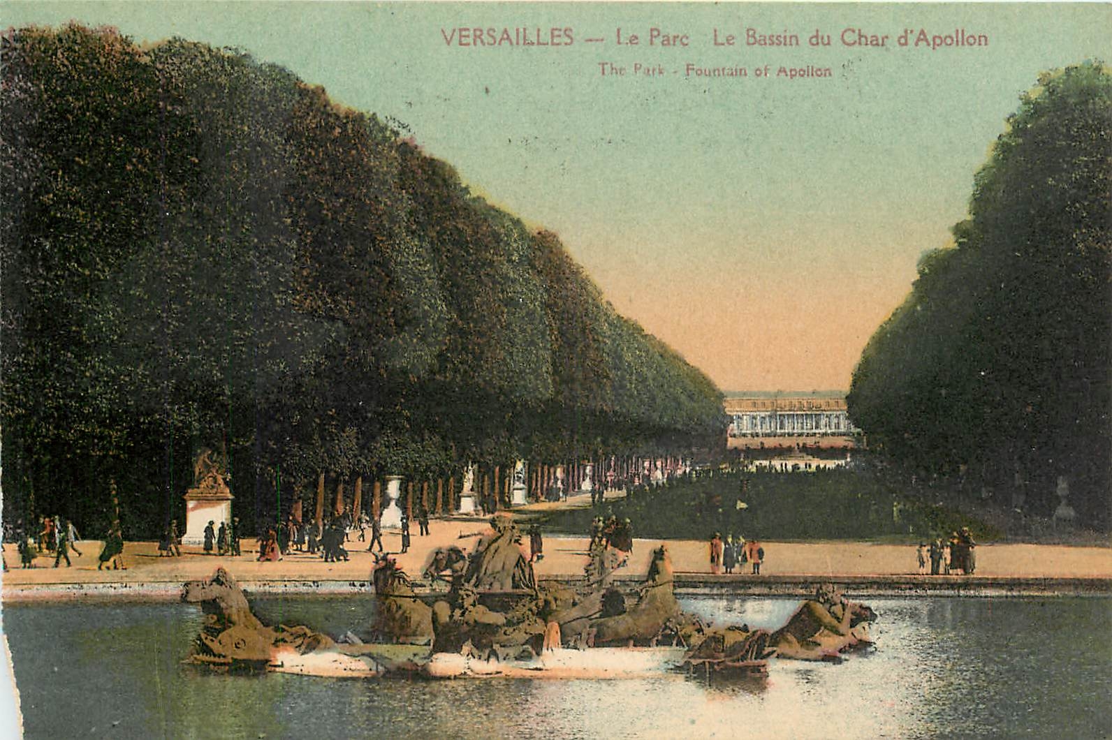 CPA Versailles Le Parc Le Bassin du Char d'Apollon 