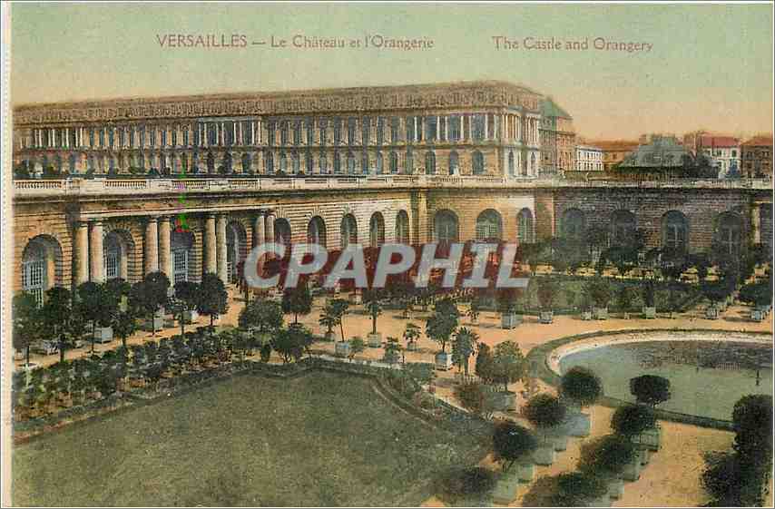 CPA Versailles Le Chateau et l'Orangerie 