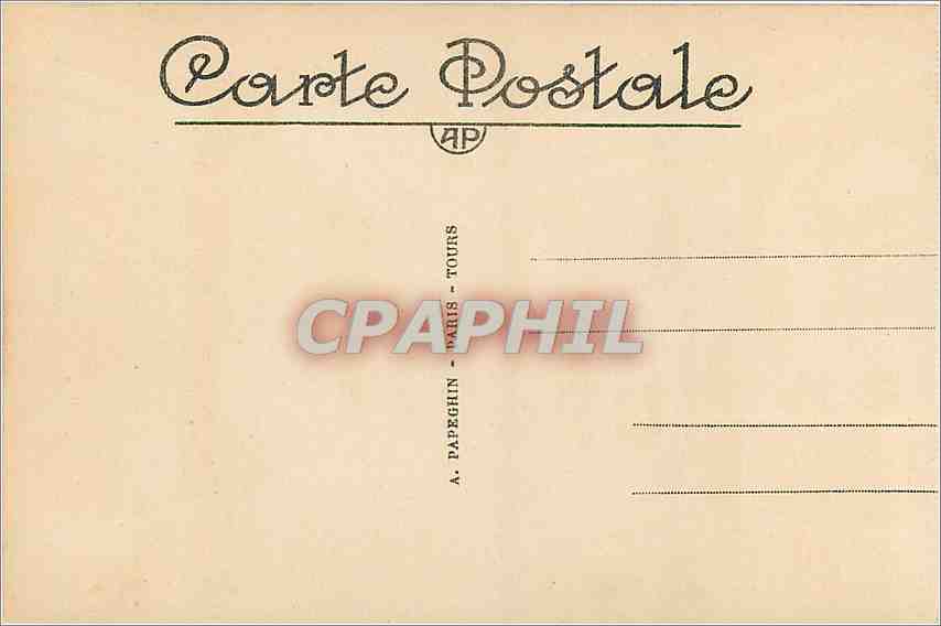CPA Palais de Versailles  — Verso