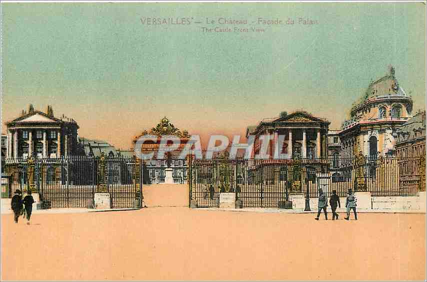 CPA Versailles Le Chateau Facade du Palais 