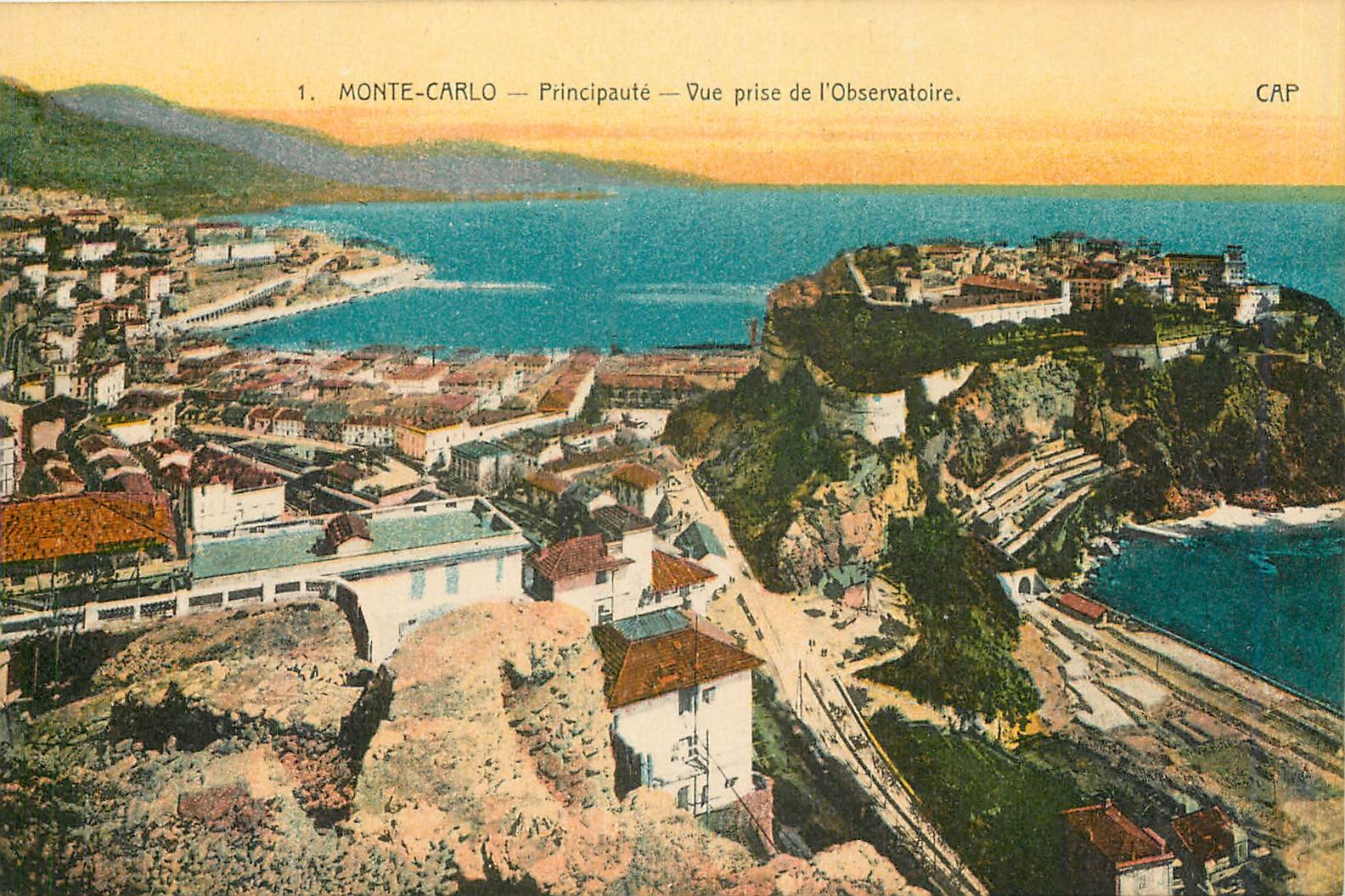 MONTE-CARLO — Principality — View Taken from the Observatory — CAP