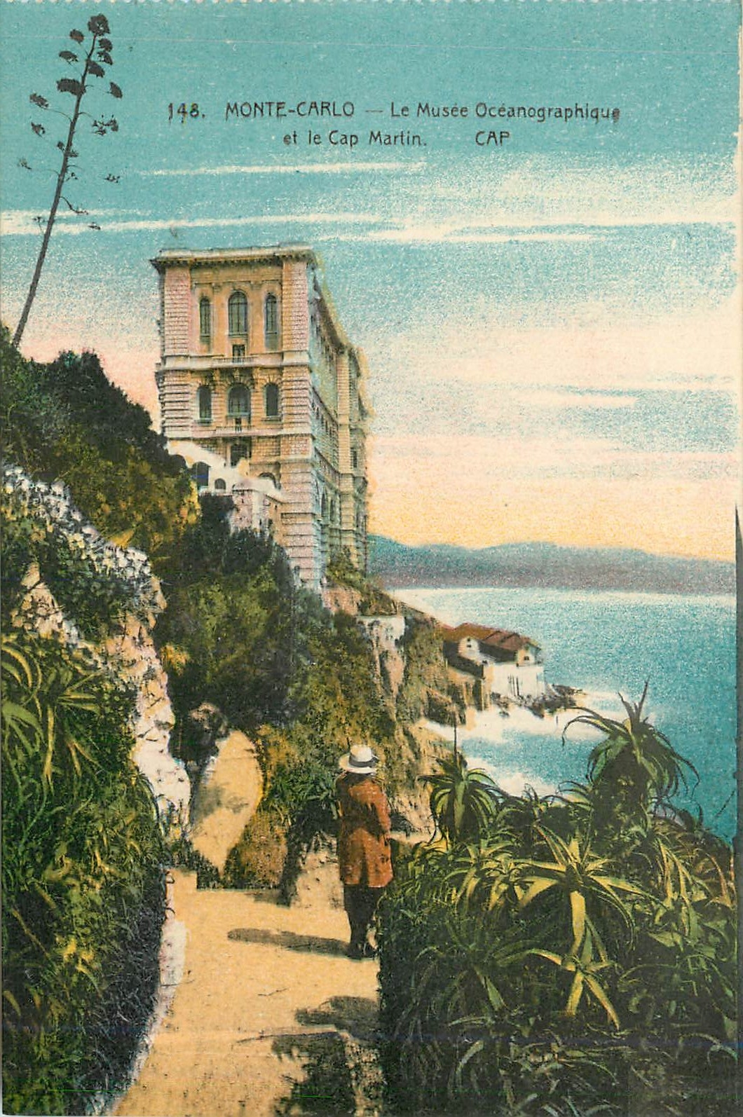 CPA Monte Carlo Le Musee Oceanographique et le Cap Martin 
