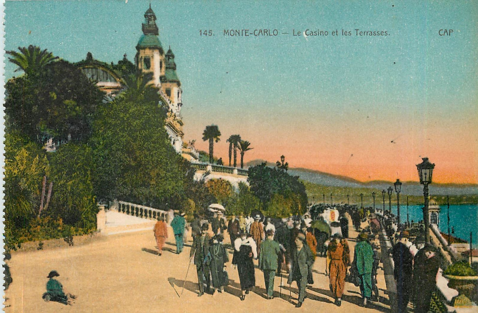 CPA Monte Carlo Le Casino Le Casino et les Terrasses 