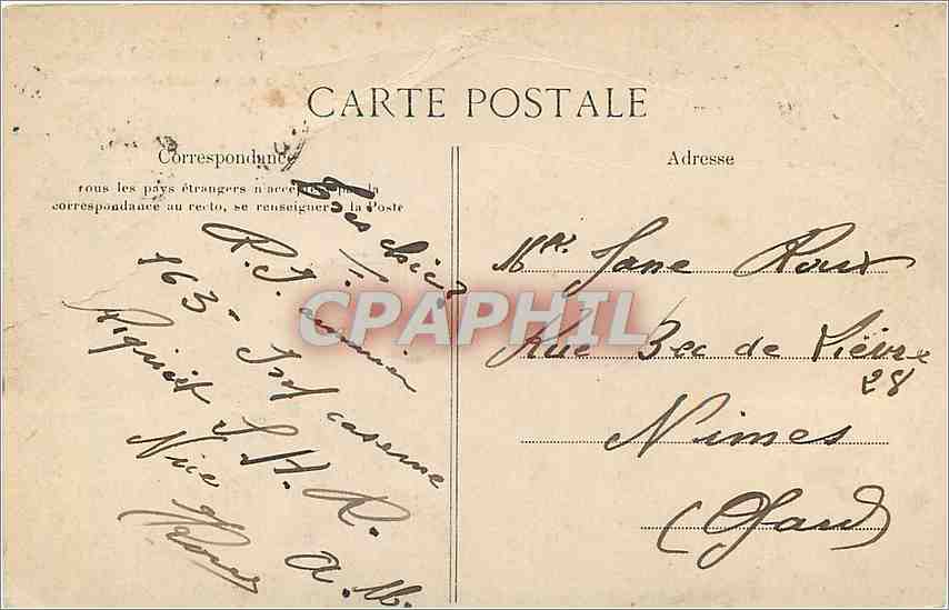 CPA Nice Le Casino de la Jetee Promenade  — Rückseite