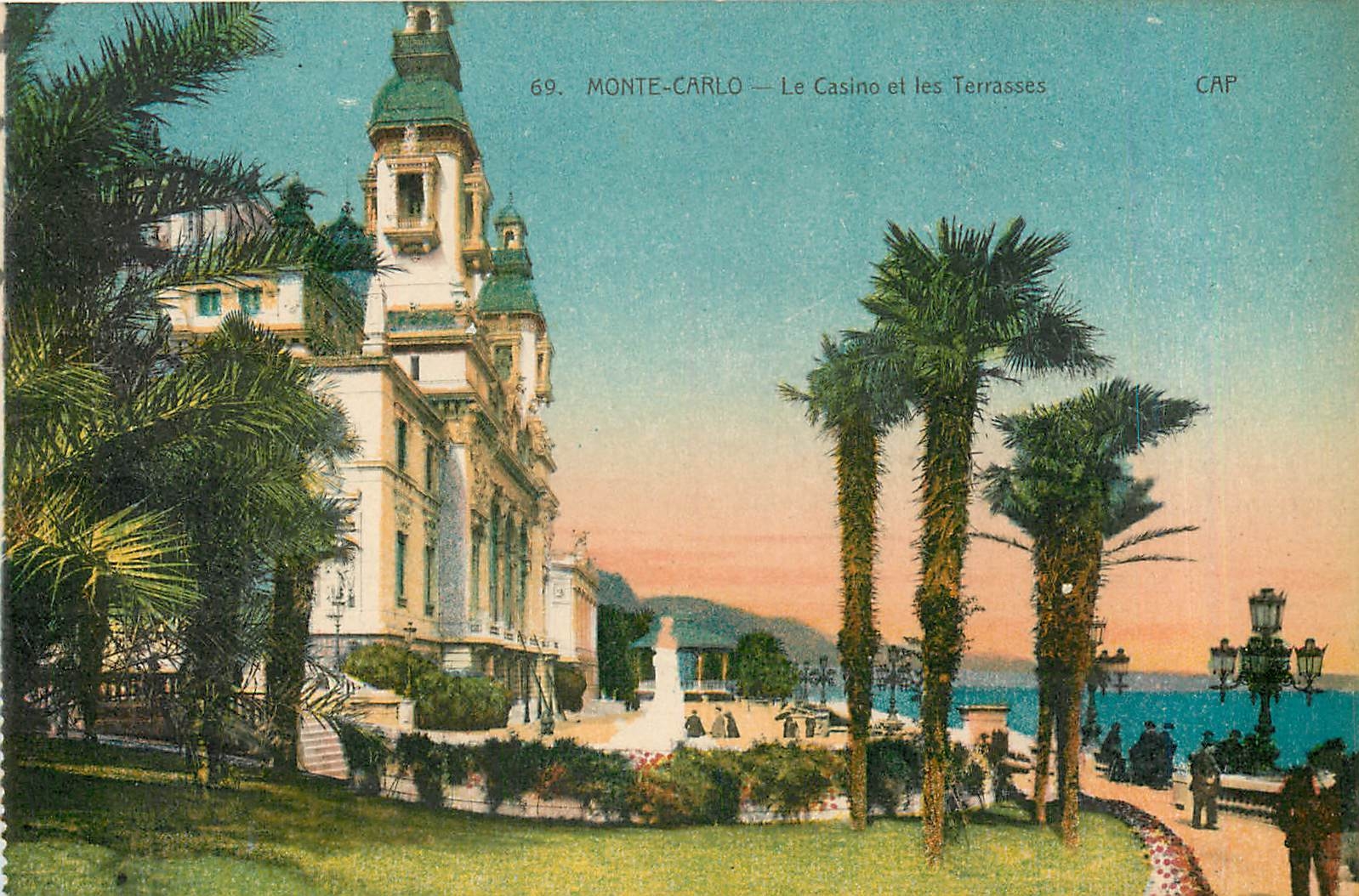 CPA Monte Carlo Le Casino et les Terrasses 