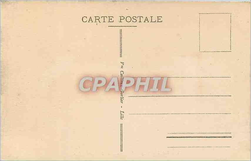 CPA Valenciennes Statue de Froissart  — Back