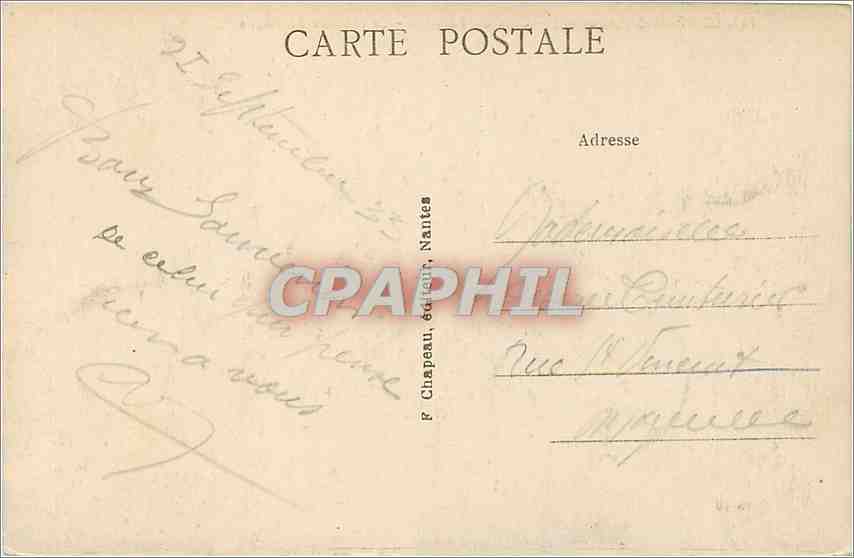 CPA Le Croisic Loire Inf Cote de Port Lin La Flottille de Peche  — Rückseite